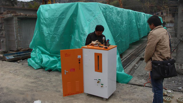 使用混凝土蒸汽發生器養護混凝土制品