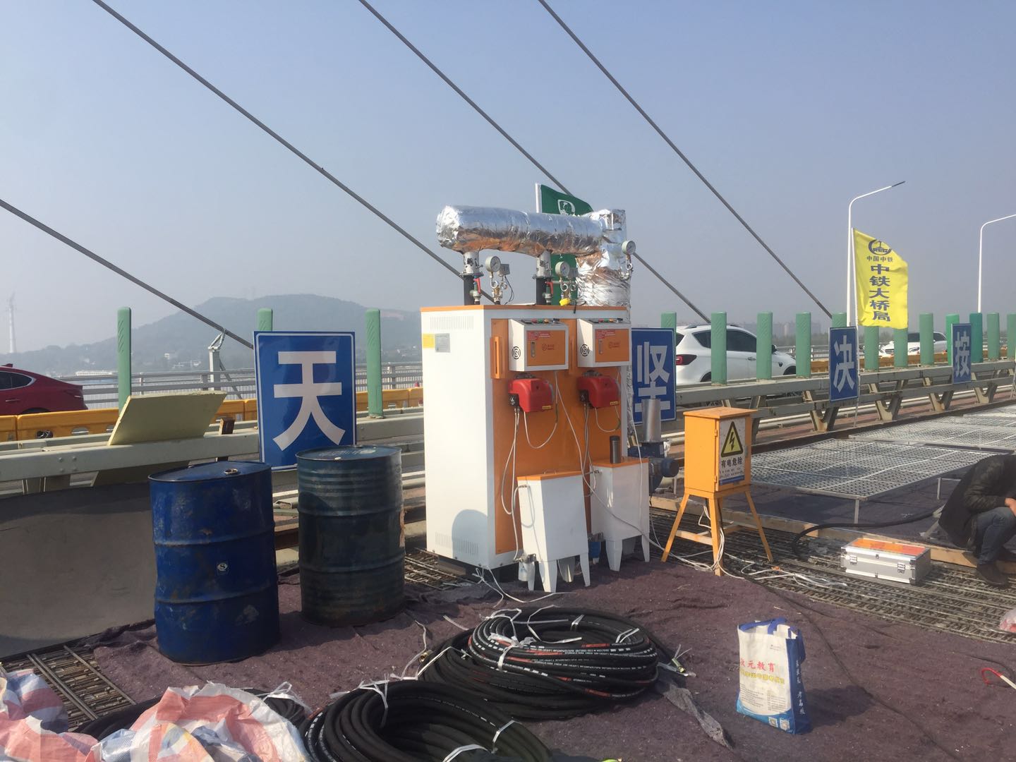 溫度決定養護效果好不好，使用湖南路橋養護電蒸汽發生器
