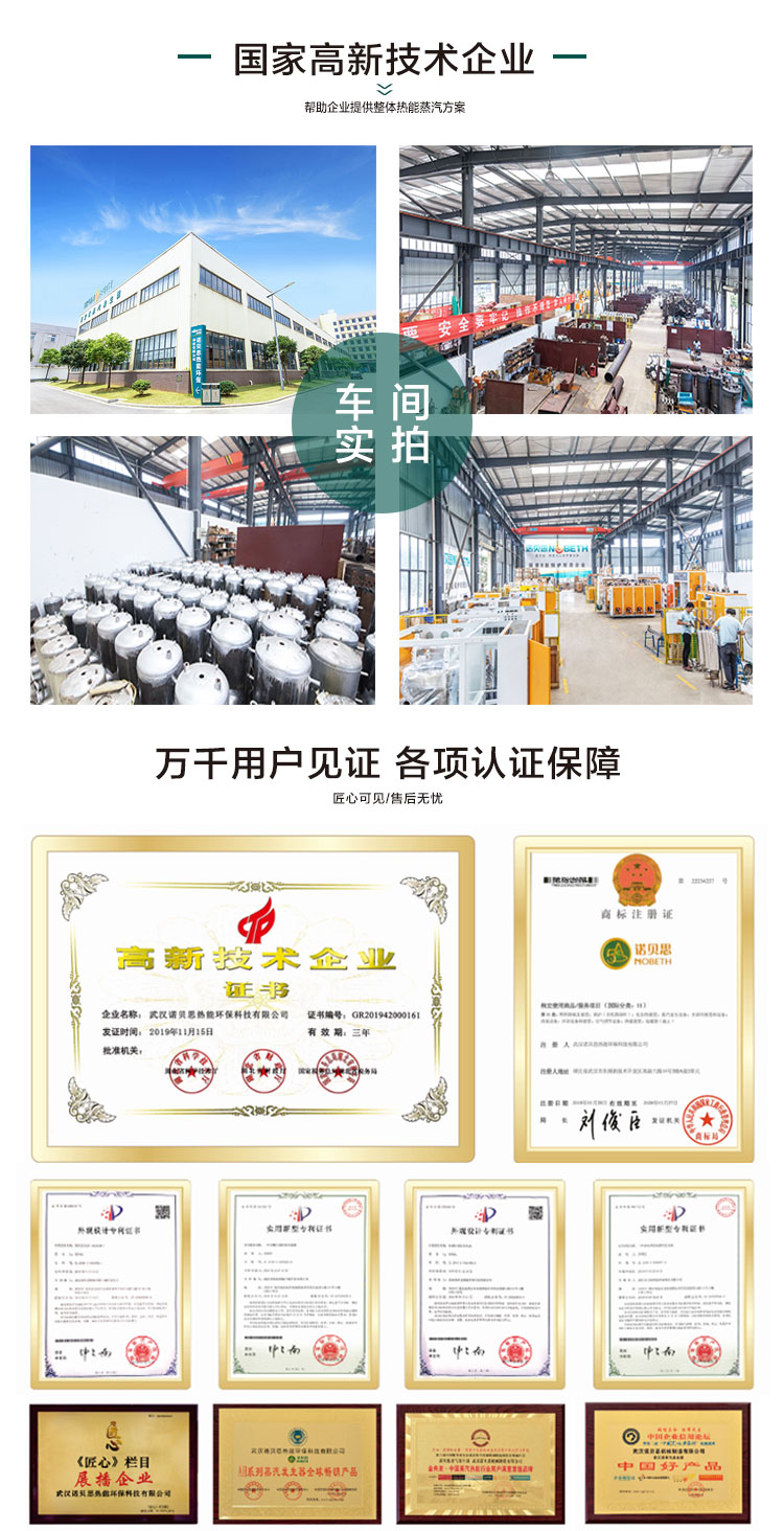 300℃定制高溫過熱蒸汽發生器車間廠房