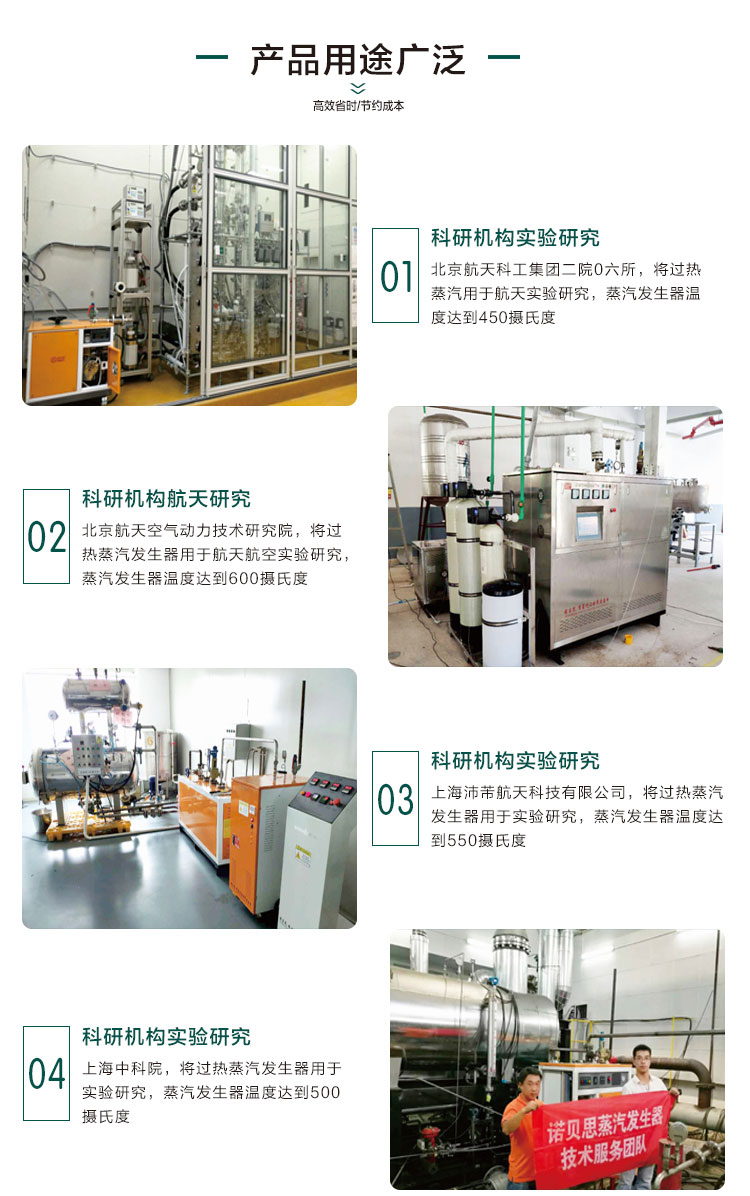 300℃定制高溫過熱蒸汽發生器產品用途