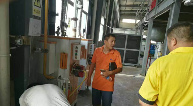 江西干電池生產企業使用諾貝思全自動燃氣蒸汽發生器